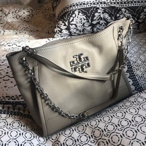 Tory Burch Taupe Shoulder Bag Convertible Strap
